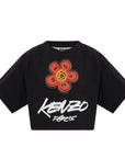 Kenzo T-Shirt X Futura 2000 Cropped Black