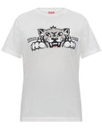 Kenzo T-Shirt Tiger Graphic White