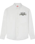 Kenzo Shirt Tiger Logo Casual LS White