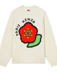 Kenzo Knitted Jumper Big  Pop  Wool Off White