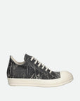 Rick Owens Sneaker Vintage Black Washed Foil-Milk