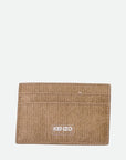 Kenzo Card Case Logo Dark Beige