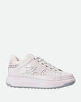 Karl Lagerfeld Sneaker Kll297 Kapri Lug Signia Studs Lo Lace White-Silver