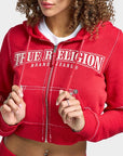 True Religion Hoodie Anniversary Big T Shrnkn Scarlet Sage
