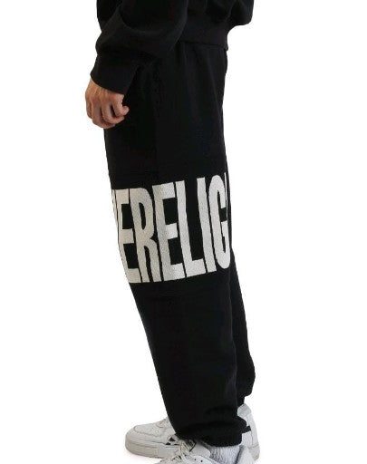 True Religion Jogger Knit Panel Tr Jet Black