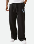 True Religion Sweatpants Hs Paint Big T Sweats Jet Black