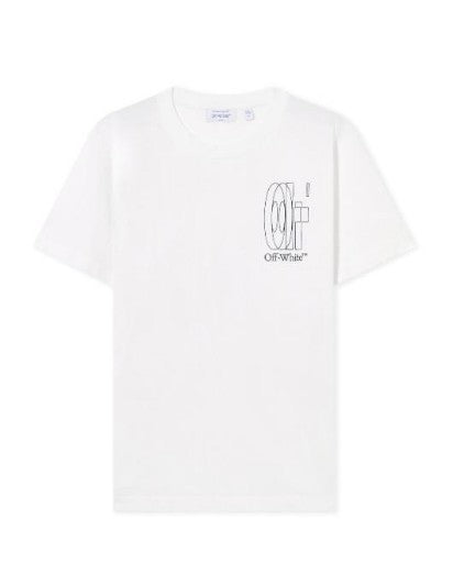 Off - White T-Shirt Big Double Arrow White