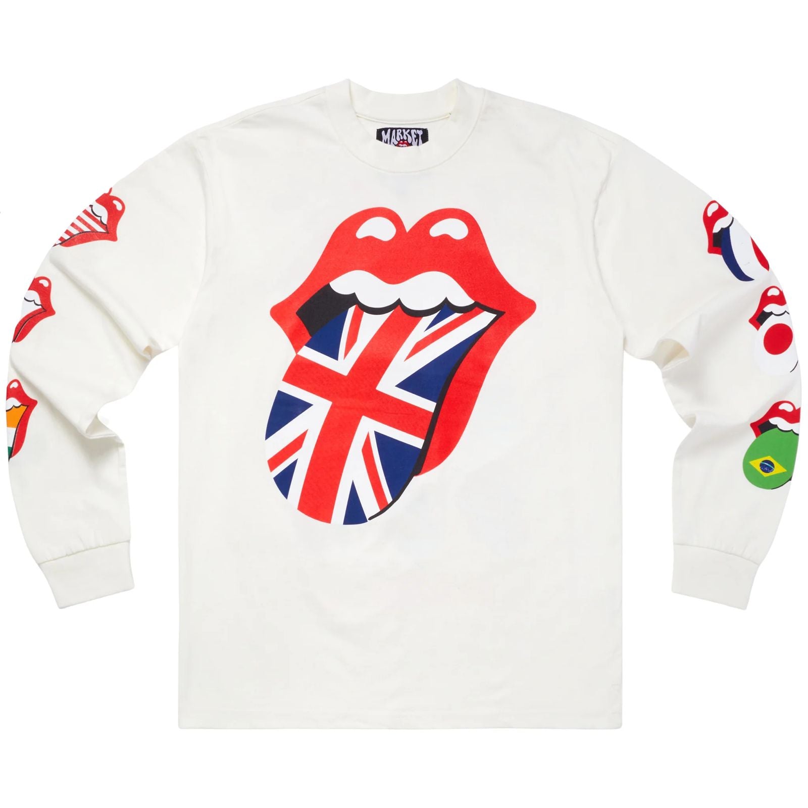 Market Sweater X Rolling Stones Flag White