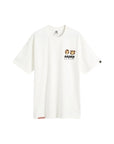 Aape T-Shirt Graphic Print Logo Ivory