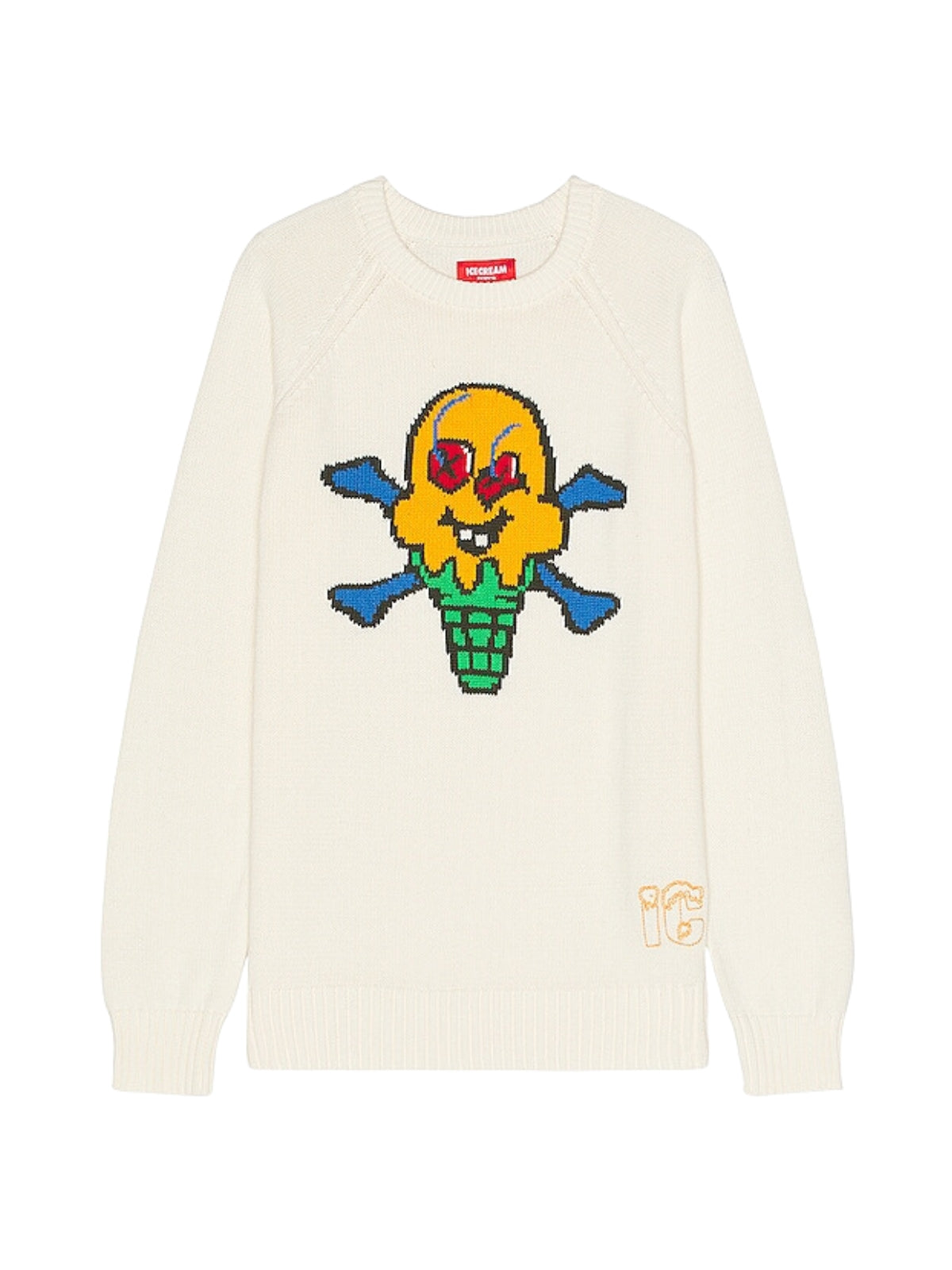 Ice-Cream Sweater Cones & Bones Off-White