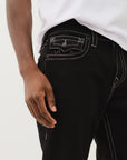 True Religion Ricky Flap Big T 34In 2Sb Body Rinse Black