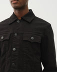 True Religion Trucker Jacket 2Sb Body Rinse Black