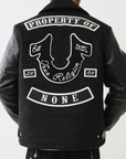True Religion Property Of None Biker Jacket Jet Black