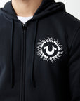 True Religion Blazing Tour Applique Zip Hood Phantom