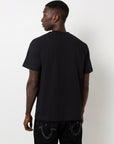 True Religion Ss Reflective Arch Tee Jet Black