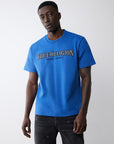 True Religion Ss Reflective Arch Tee Galaxy Blue