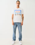True Religion Ss Billboard Tee Optic White