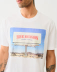 True Religion Ss Billboard Tee Optic White