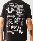 True Religion Ss Multi Puff Logo Tee Jet Black