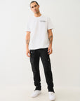 True Religion Ss Multi Puff Logo Tee Optic White