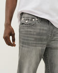 True Religion Ricky Sn Flap 34In Chalk Grey Wash