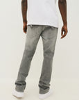 True Religion Ricky Sn Flap 34In Chalk Grey Wash