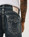 True Religion Billy Super T Flap Fleet Blue Black Wash