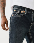 True Religion Billy Super T Flap Fleet Blue Black Wash