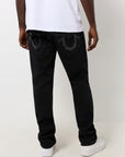 True Religion Ricky Sn Flap Crystal Logo 2Sb Black Rinse
