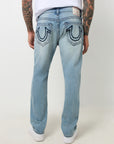 True Religion Geno Sn No Flap Raised Logo Cameo Light Wash