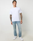 True Religion Geno Sn No Flap Raised Logo Cameo Light Wash