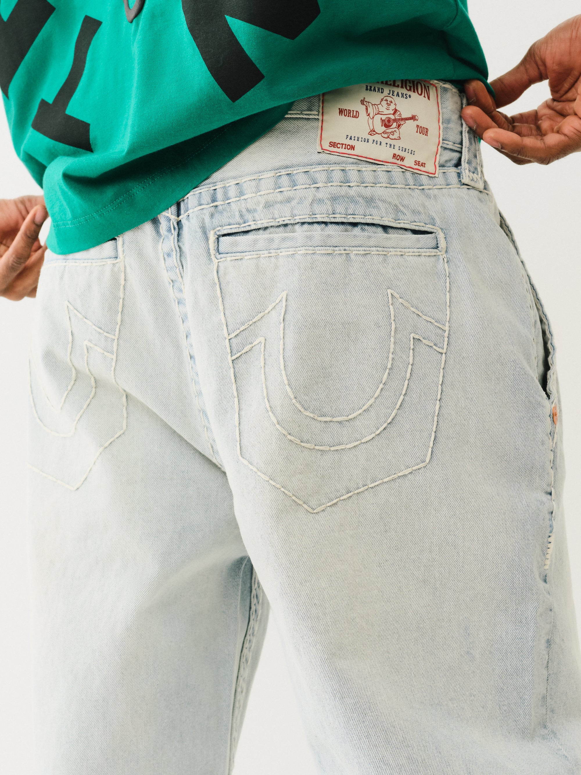 True Religion Jeans Blue Collar Super T Bobby 32In-AL Capone Premium