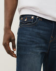 True Religion Ricky Sn Flap 34 In Damon Dark Wash