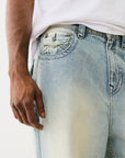 True Religion Mikey Sn Flap Kimmel Rd Light Wash