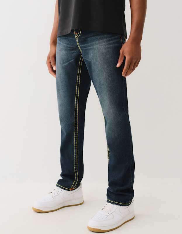 True Religion Rocco Super T Nf 32 In Jackknife Dark Wash - AL