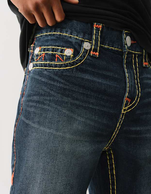 True Religion Rocco Super T Nf 32 In Jackknife Dark Wash - AL