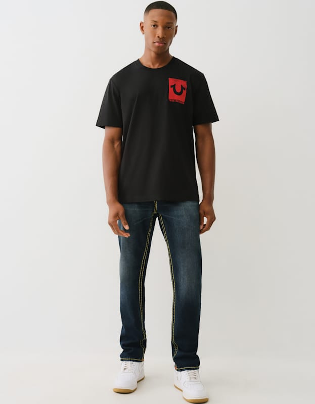 True Religion Rocco Super T Nf 32 In Jackknife Dark Wash - AL