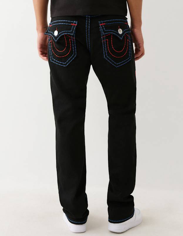 True Religion Ricky Super T Flap 34In 2Sb Black Rinse - AL Capone