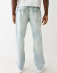True Religion Bobby Supert Flap 32 In Lt Clearwater Wash With Rips