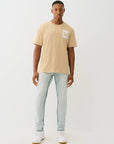 True Religion Matt Super T No Flap 32In Light Clearwater Wash