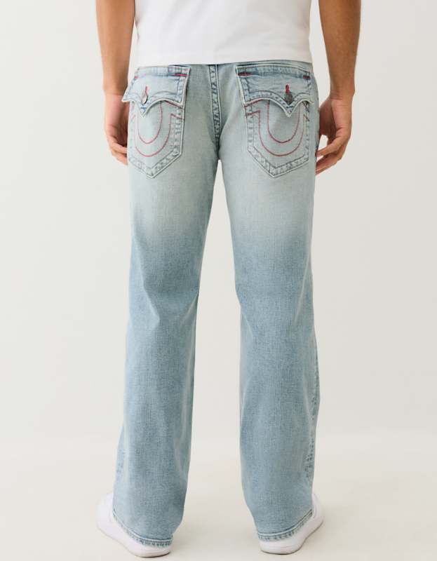 True Religion Billy Sn Flap 34In Beach Trail Light Wash - AL