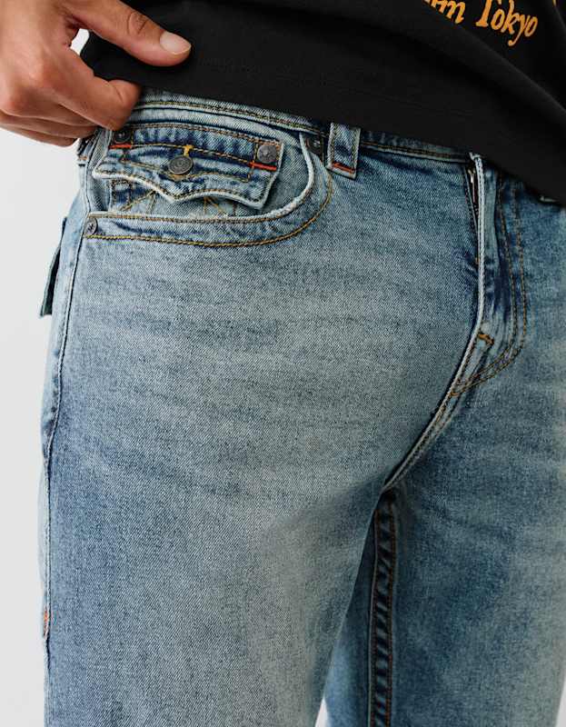 True Religion Ricky Sn Flap 34In Headspace Medium Wash