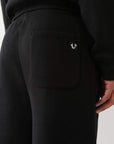 True Religion Long Sweatshorts Jet Black
