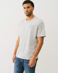 True Religion Ss Puff Stitch Tee Heather Grey