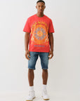 True Religion Ss Rock N Roll Tee Molten Lava