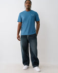 True Religion Ss Vintage Puff Buddha Tee Midnight