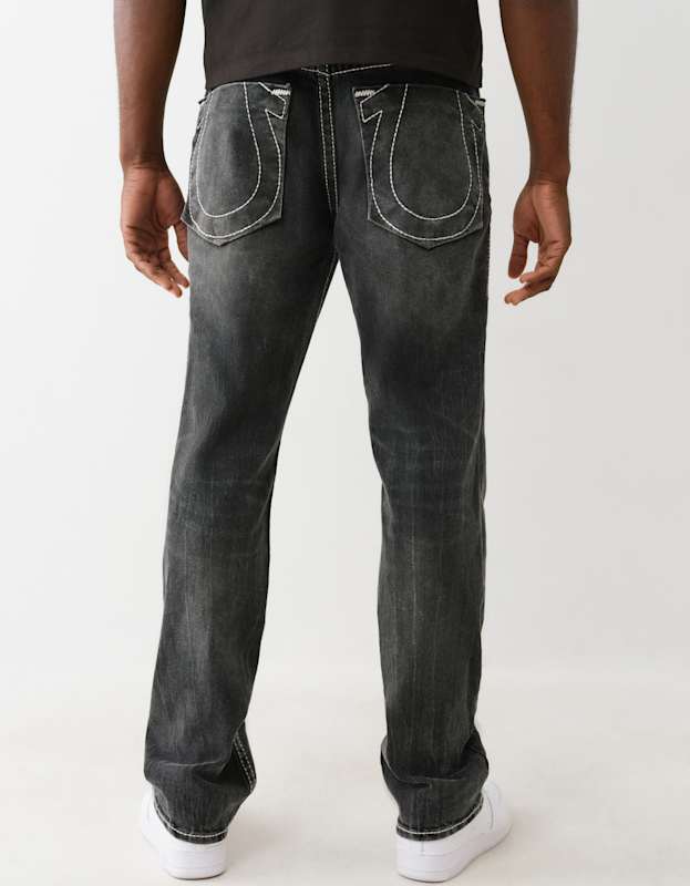 TRUE RELIGION デニム ブラック True Religion Ricky Big T Nf Oversized Hs 34In Chantey Black Wash