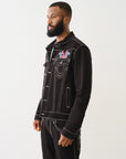 True Religion Pb X Tr Jimmy Jkt Big T 2Sb Black Rinse