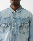 True Religion True Oversized Super T Jacket Medium Wash