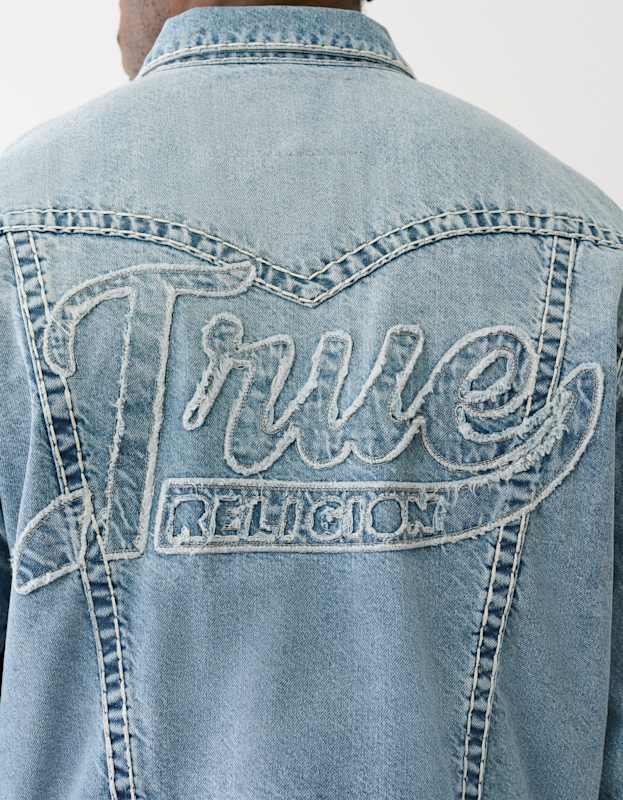 True Religion True Oversized Super T Jacket Medium Wash - AL